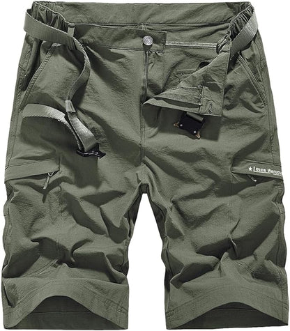 Quick Dry Hiking Shorts Men's Cargo Casual Outdoor 4-Way Stretchy Lightweight Summer Short with