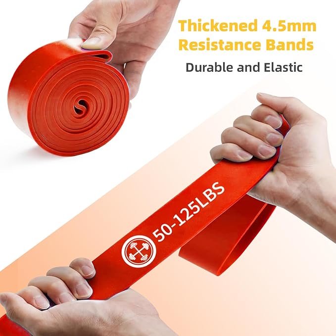 Exercise Bands，Set of 6 Resistance Bands for Working Out,Pull Up Bands Set,at Home Workout