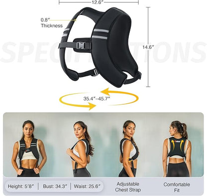 ZELUS Weighted Vest, Z-Fit Soft Iron Weighted Vest for Women and Men, 5/10/15 lb Weight Vest with