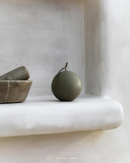 LAWA Sphere Candle - Beautiful Handmade Pillar Scented Soy Wax Elegant Aesthetic Candle