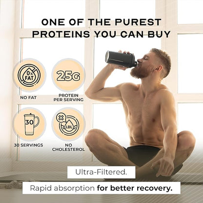Muscle Feast Grass-Fed Whey Protein Isolate, All Natural Hormone Free Pasture Raised, Whey Isolate