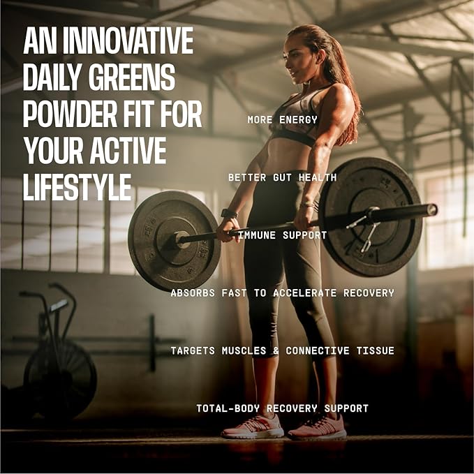 Frog Fuel Performance Greens Protein Powder, Nano-Hydrolyzed Grass Fed Protein Greens Powder, 5B