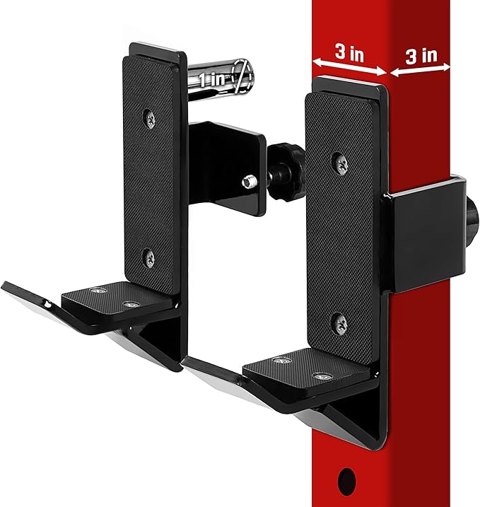 Yes4All Power Rack J-Hooks & Attachments ??Heavy Duty Barbell Holders Compatible with 2x2 & 3x3
