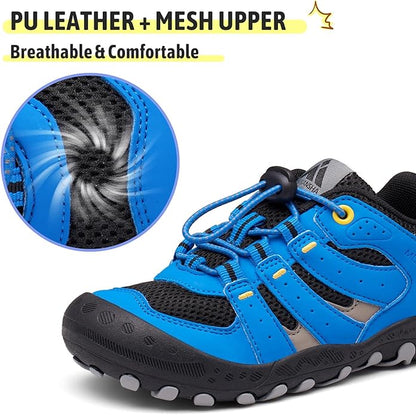 Mishansha Kids Hiking Boots Toddler Girls Boys Hiking Shoes Water-Resistant Anti-Collision Non-Slip