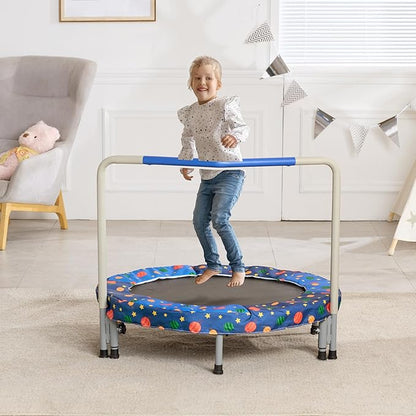 VEVOR 3FT Trampoline 36" Indoor/Outdoor for Toddlers, Foldable Mini Baby With Foam Handle