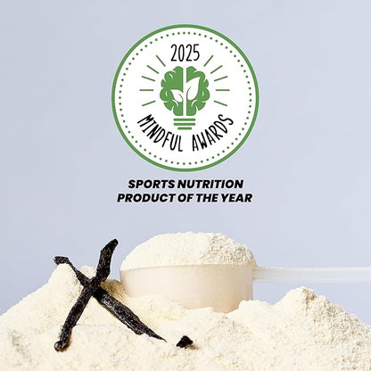 Kick Plant Protein Powder, Vanilla Flavor, 20 G Protein, Gluten Free Workout Supplement with Aminos