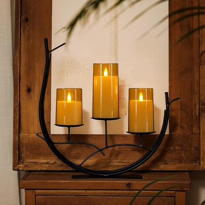 Homemory Realistic Flickering Flameless Candles, Battery Operated Candles with Remote Control and