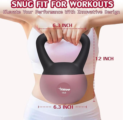 YIGUO Soft Kettlebell, Kettlebells 10 lb Anti-Slip Grip Weight for Home Workouts, Kettlebell for