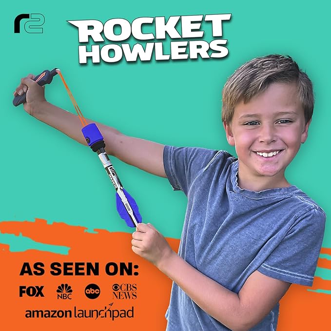 Toy Rocket Launcher for Kids: Best Outdoor Toys Slingshot Rockets Launchers Air Foam Rockets Games