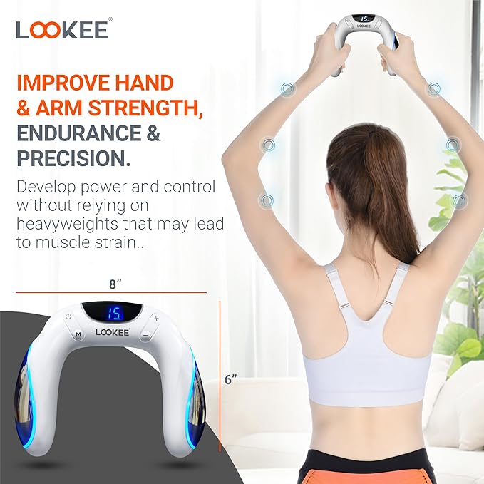 LOOKEE VibHeal Arm Exerciser | Flabby Arms Workout, Hand & Wrist Massager | Portable Arm Toning &