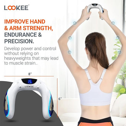 LOOKEE VibHeal Arm Exerciser | Flabby Arms Workout, Hand & Wrist Massager | Portable Arm Toning &