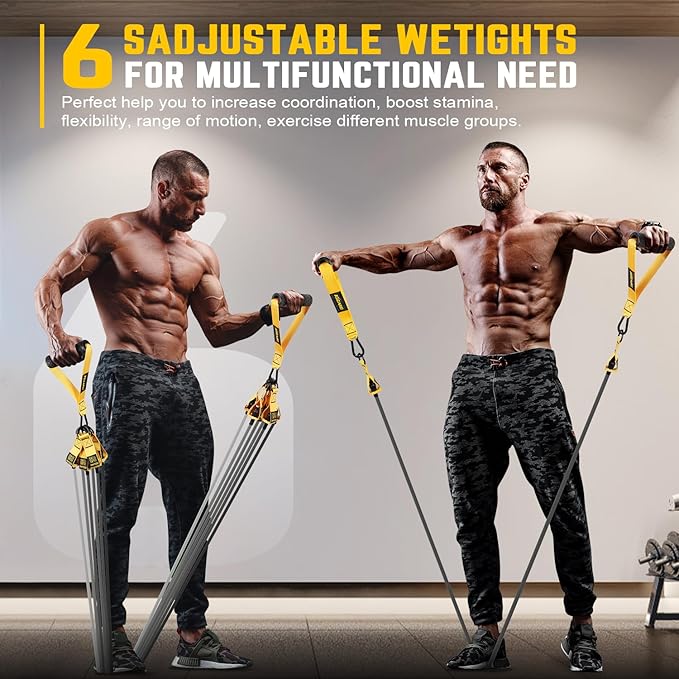 Resistance Bands for Working Out, 300lbs/360lbs Heavy Exercise Bands with Handles, Workout Bands