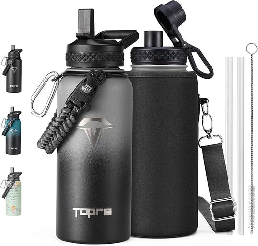 32oz Insulated Water Bottle,Stainless Steel Vacuum Water Bottle, BPA-Free & Leakproof -with