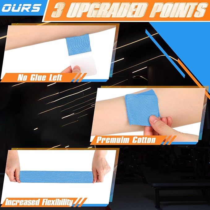 20 Count Kinesiology Tape for Shoulder Pain Relief Pre Cut Sports Waterproof Breathable Enhance