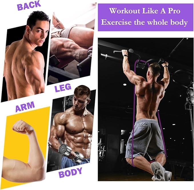 8 Pcs Resistance Bands Pull up Bands Pull up Assistance Bands Exercise Workout Bands for Working