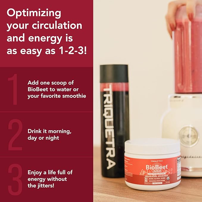 BioBeet® Max Strength Beet Root Juice Powder ??20:1 Concentrate, Each Serving Derived from 60,000