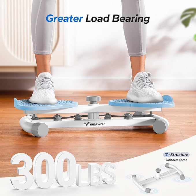 MERACH Waist Twister Machine, Ab Twist Board with 300 lbs Weight Capacity, Abs Workout for Slim