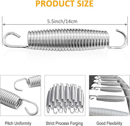 72pcs Trampoline Springs 5.5 inch: Trampoline Replacement Parts Springs with Puller Tool for Indoor