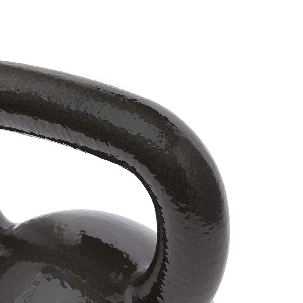 Amazon Basics Cast Iron Kettlebell for Strength Training, Textured Wide Handle, 50 Pounds, Black