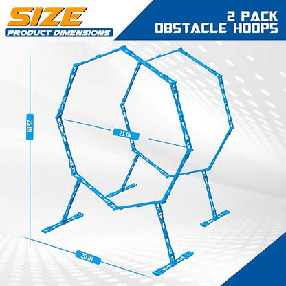 Drone Obstacle Course, Includes 2 Pack Easy to Build Obstacle Hoop, FPV Racing Drone Loop Gate