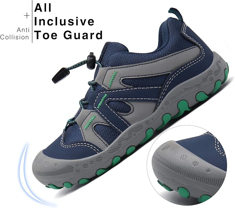 Mishansha Kids Hiking Boots Toddler Girls Boys Hiking Shoes Water-Resistant Anti-Collision Non-Slip