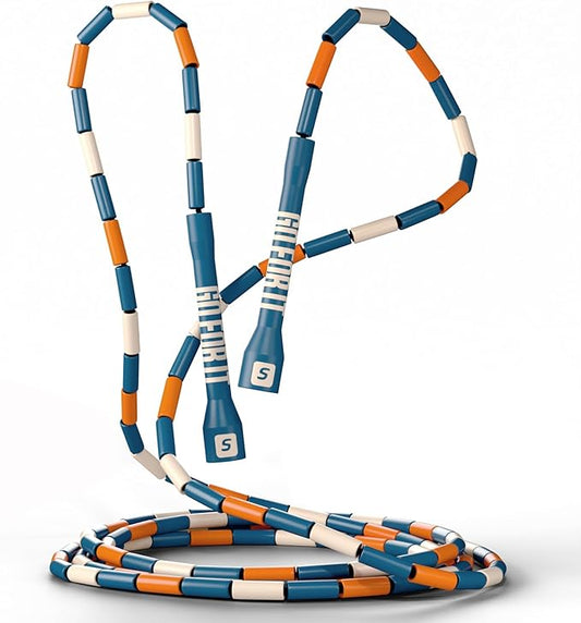 Sportbit Elite Beaded Jump Rope - Adjustable Speed Rope for Fitness, CrossFit, Boxing