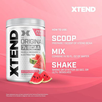 Xtend XTEND Original BCAA Powder 7g BCAA and 2.5g L-Glutamine, Sugar Free Post Workout Muscle