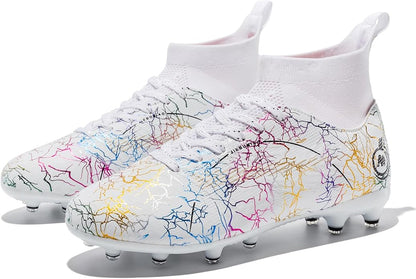 Boy Soccer Cleats Big Kids Soccer Shoes Professional Soccer Cleats Shoes,Unisex Soccer Sneakers for