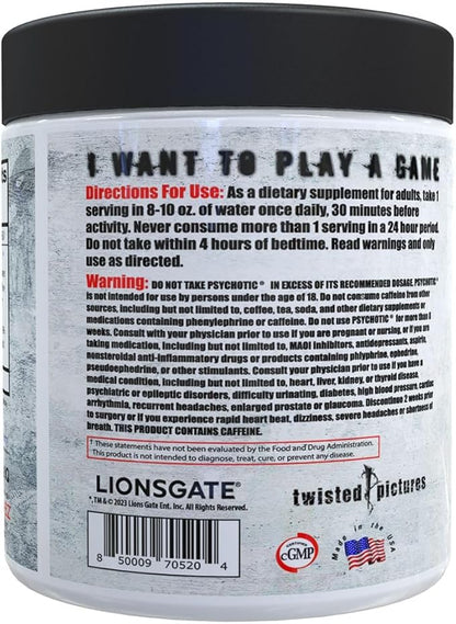 Insane Labz Psychotic SAW®, High Stim Pre Workout Powder with OxyGold­??and AMPiberry®, Extreme