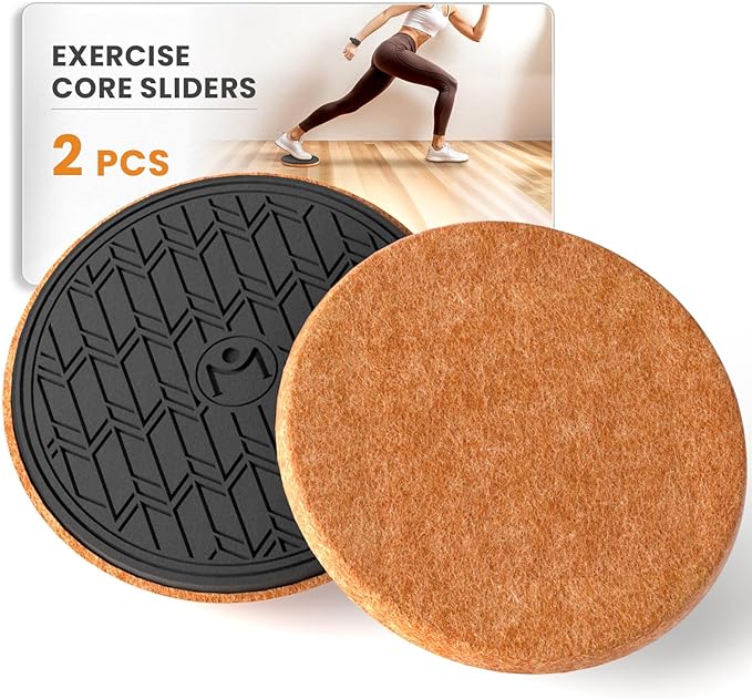 MUYOS Sliders for Working Out, Floor Sliders for Exercise, Sliding Discs for Hardwood Floors ??Core