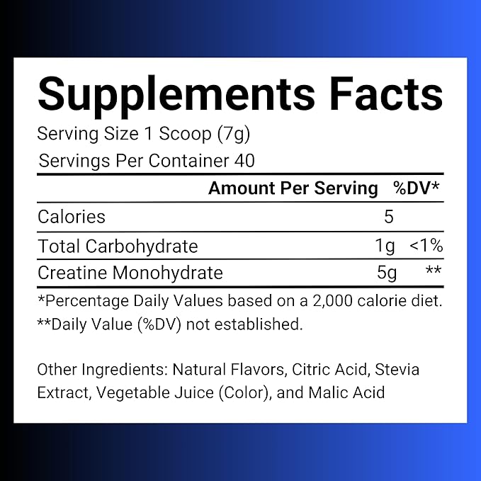 Creatine Monohydrate – 5g Creatine Monohydrate Powder – Advanced Creatine for Women and Men – Bulk