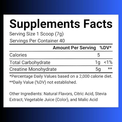 Creatine Monohydrate – 5g Creatine Monohydrate Powder – Advanced Creatine for Women and Men – Bulk