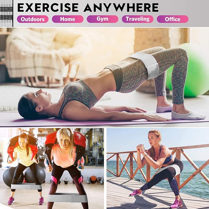Renoj Resistance Bands, Yoga Starter Sets for Women and Men, 3 Set of Stretch Exercise Workout