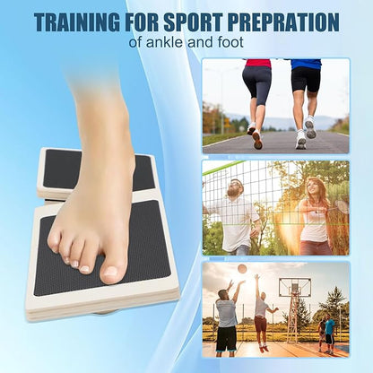Ankle Balance Board Single Leg Wood Anti Slip Foot Strengthener Trainer for Sprained Ankle Plantar