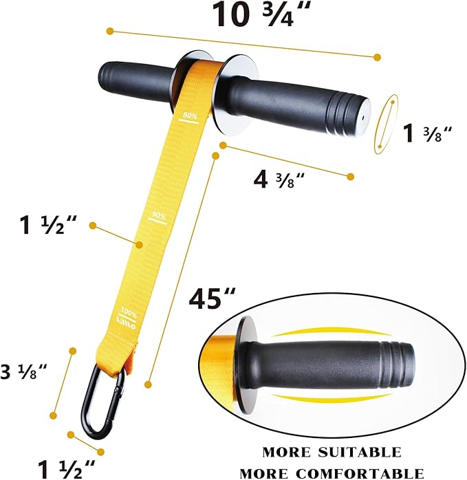 VAIIO Forearm Strengthener and Wrist Roller with Quick Locking Mechanism - Durable PVC Anti-Slip
