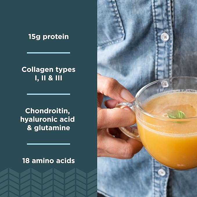 Ancient Nutrition Bone Broth Protein Powder, Butternut Squash, Grass-Fed Chicken and Beef Bone