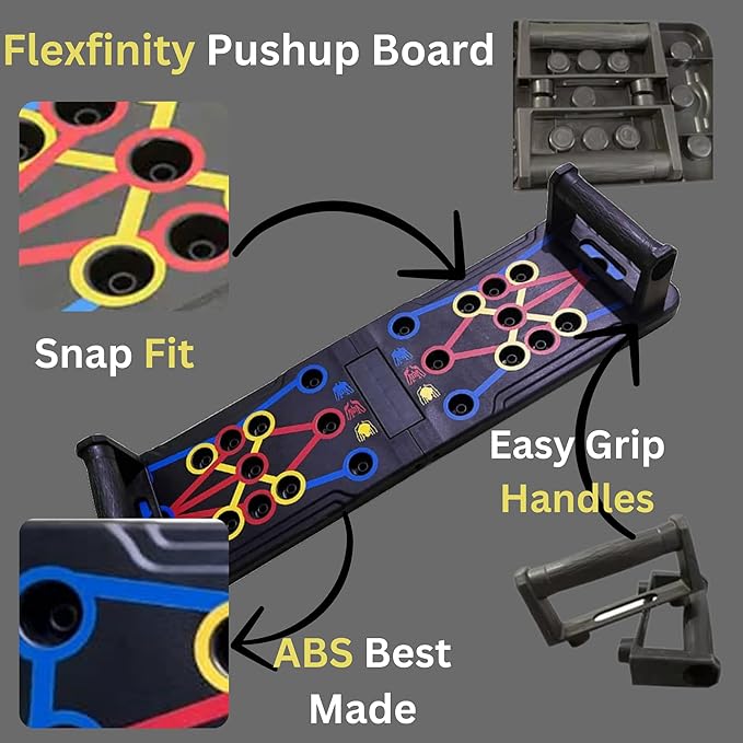 Push Up Board, Portable 25-In-1 Push up Board for Men, | Pilates Bar & Fitness Accessories with