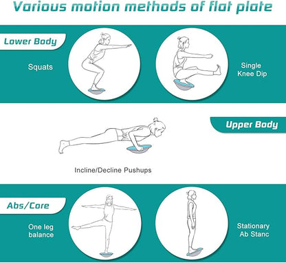 NALANDA Wobble Balance Board, Core Trainer for Balance Training and Exercising, Healthy Material