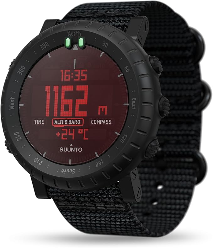 SUUNTO Core Alpha Sports Watch, Classic Outdoor Adventure Watch with Red Backlight, Altimeter