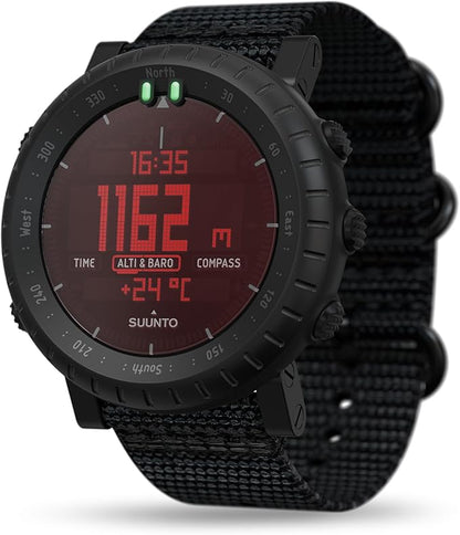 SUUNTO Core Alpha Sports Watch, Classic Outdoor Adventure Watch with Red Backlight, Altimeter