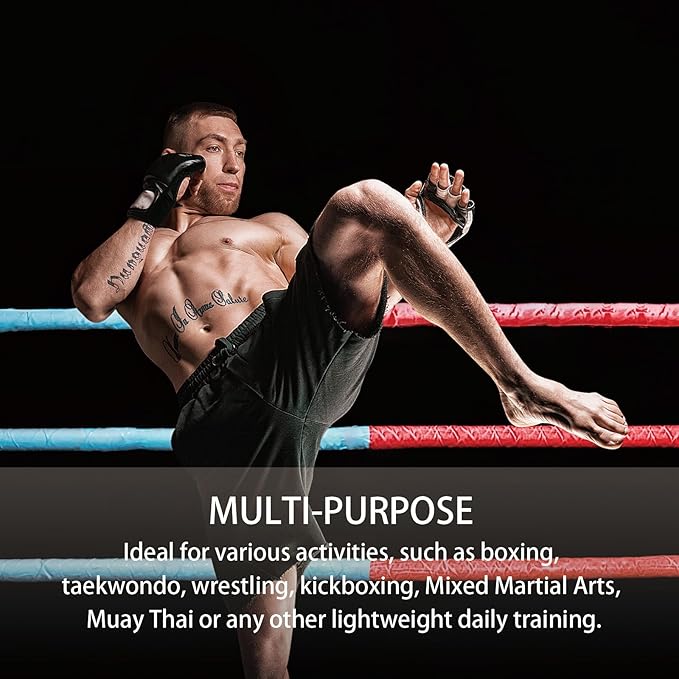 2 Pairs Boxing Gloves Kickboxing Gloves for Men Women Beginner Professional Shockproof Leather
