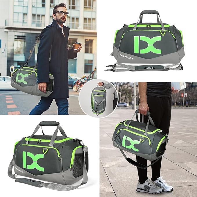 Sports Gym Bag，INOXTO Travel Duffel Bag with Dry Wet Pocket And Shoe CompartmentFor Women and