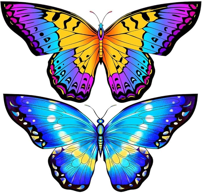 HONBO Butterfly Kites for Kids & Adults,55" x 28" Large Beginner Kite for Kids Ages 4-8,Easy to Fly