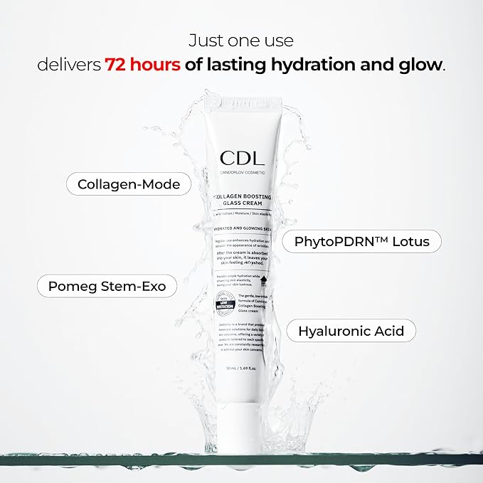 Korean Collagen Duo: Overnight Collagen Lifting Hydrogel Mask (5pcs) + 72HR Hydrating Glass Glow