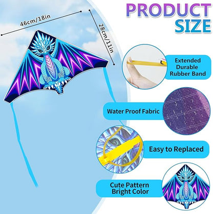 8 Pack Mini Kites for Boys Girls 3-5 6 7 8 Gift & Party Favors, Finger Launcher Kites Easy to Fly