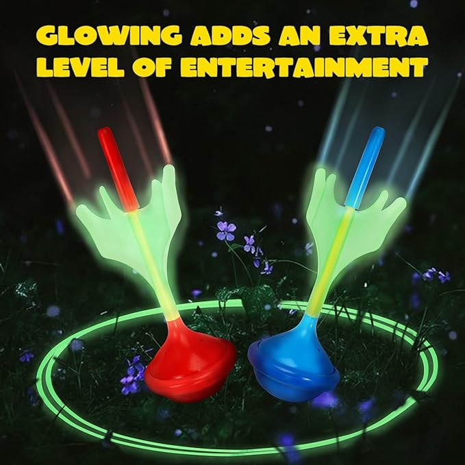 JOYIN Lawn Darts Game Set for Kids and Adults - Glow in The Dark Outdoor Lawn Games for Adults and