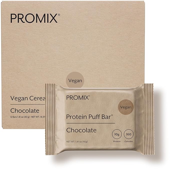 Promix Nutrition Vegan Protein Puff Bars | High Protein, Low Calorie Marshmallow Crispy Treat |