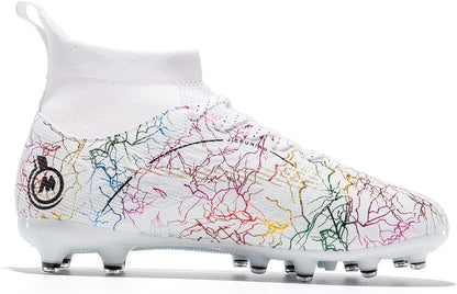 Boy Soccer Cleats Big Kids Soccer Shoes Professional Soccer Cleats Shoes,Unisex Soccer Sneakers for