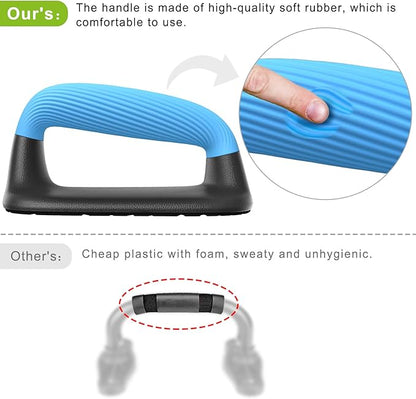 Kipika Push Up Bars, Pushup Stands, Anti-Slip Soft Plastic Push Up Handles, Bottom Anti-Slip Pad