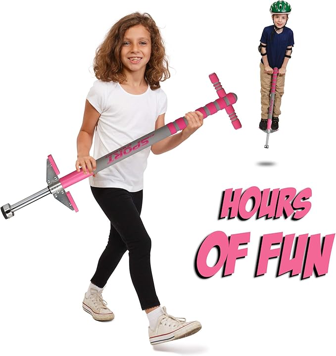 New Bounce Pogo Stick for Kids - Pogo Sticks, 40 to 80 Lbs - Sport Edition, Quality, Easy Grip